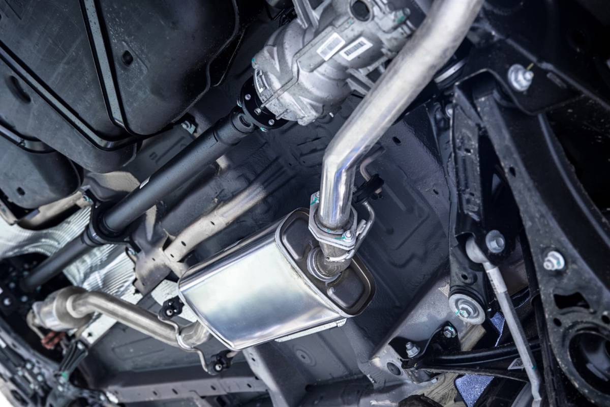 Photo of a vehicle’s exhaust system