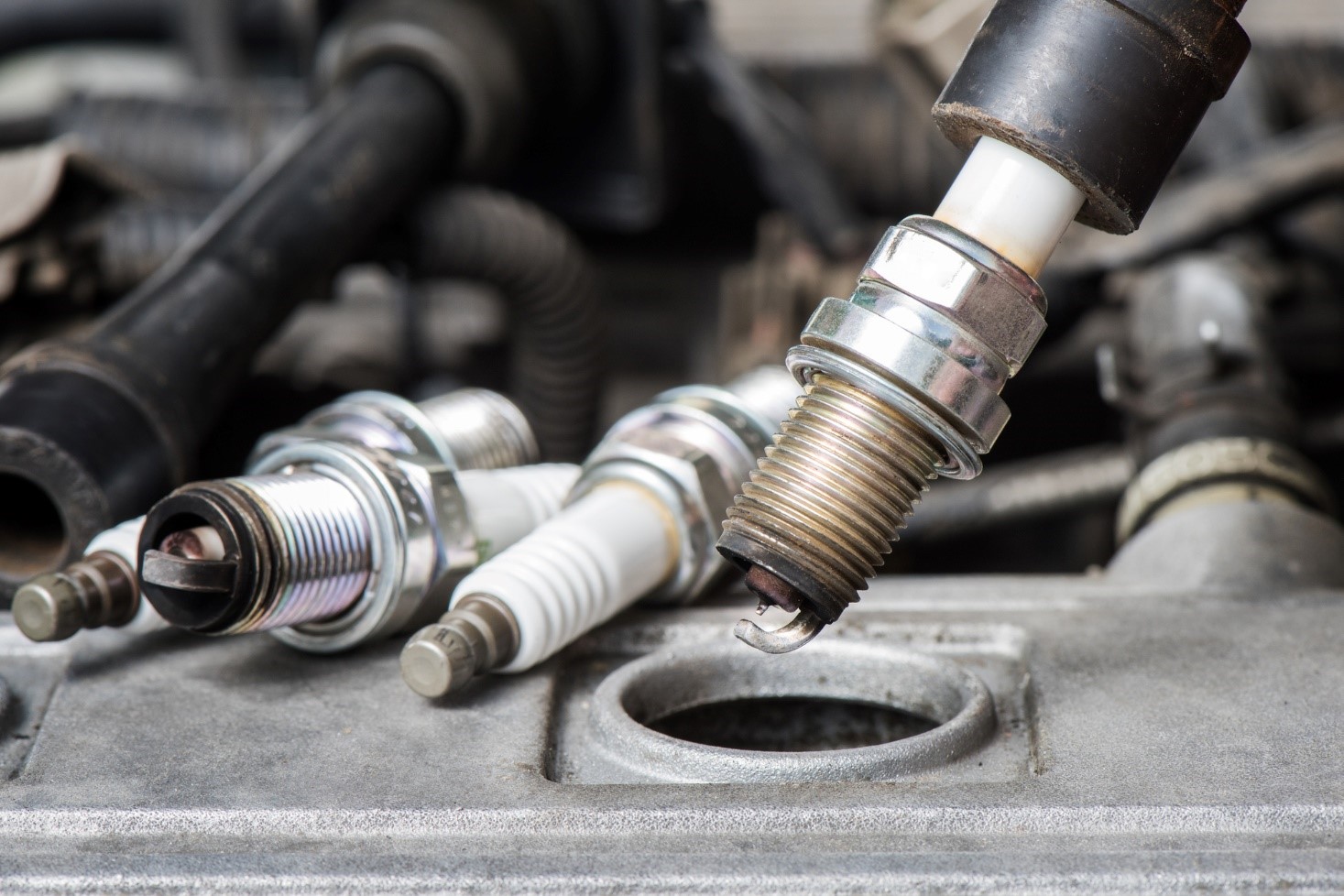 cables in a car engine