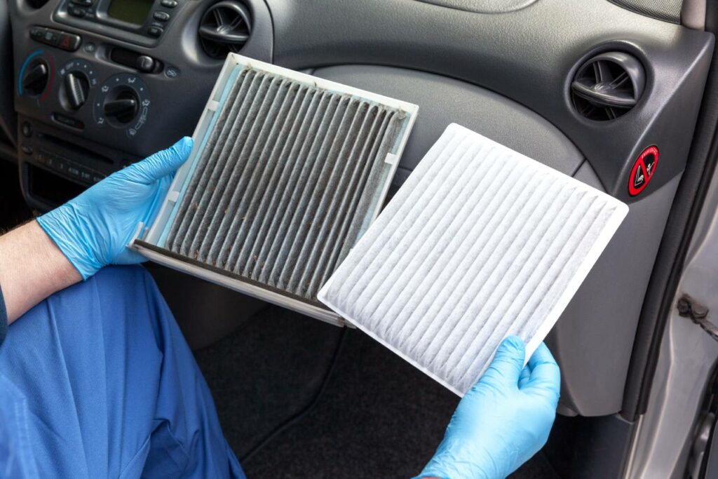 car filters before and after