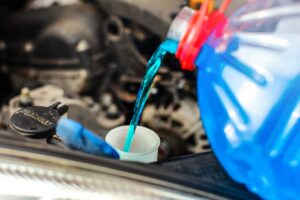 Filling engine coolant